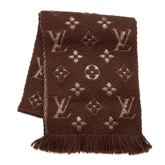 LOUIS VUITTON Brown Monogram Scarf - Picture 1 of 6